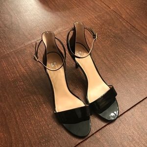 BP Black Patent Sandals